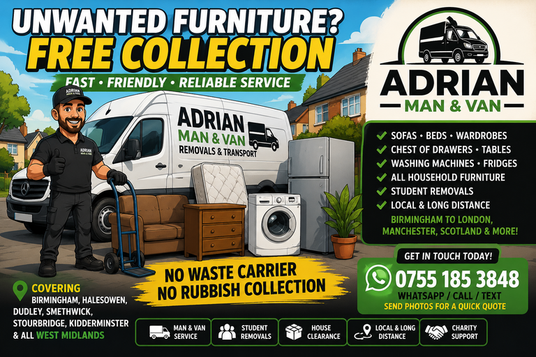 Unwanted furniture collection for reuse in Birmingham and the West Midlands
