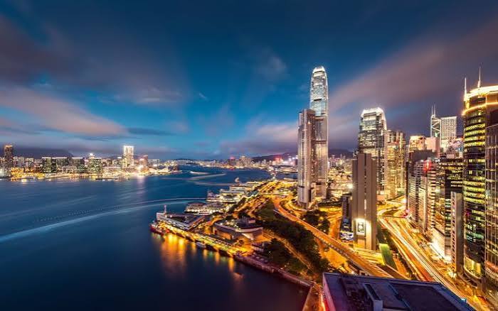 Hong Kong Victoria Harbour skyline at dusk, celebrating the community we welcome in Birmingham